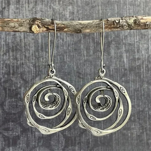 Labyrinth Silver Earrings